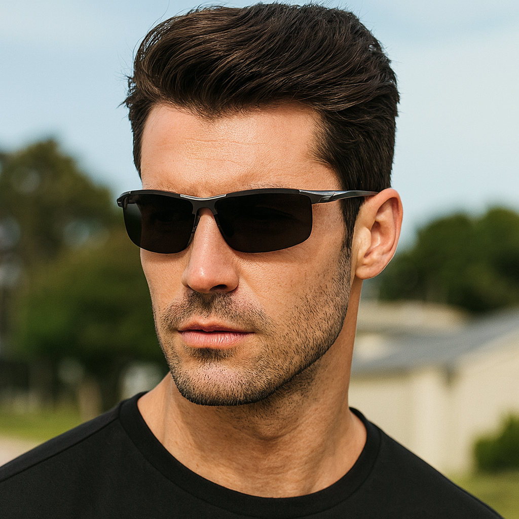 Men's Lightweight Polarized Sunglasses Driving HD UV400 Anti-Glare Sport Fishing # 8177