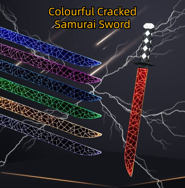 Rechargeable Colorful Samurai Sword Toy Light Up Sword Christmas Gift for Boys