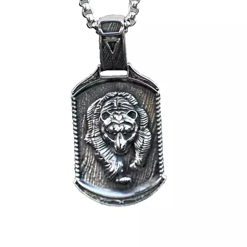 Men Icon of Power Grant Protection Muscular Bear Pendant Vintage Viking Necklace
