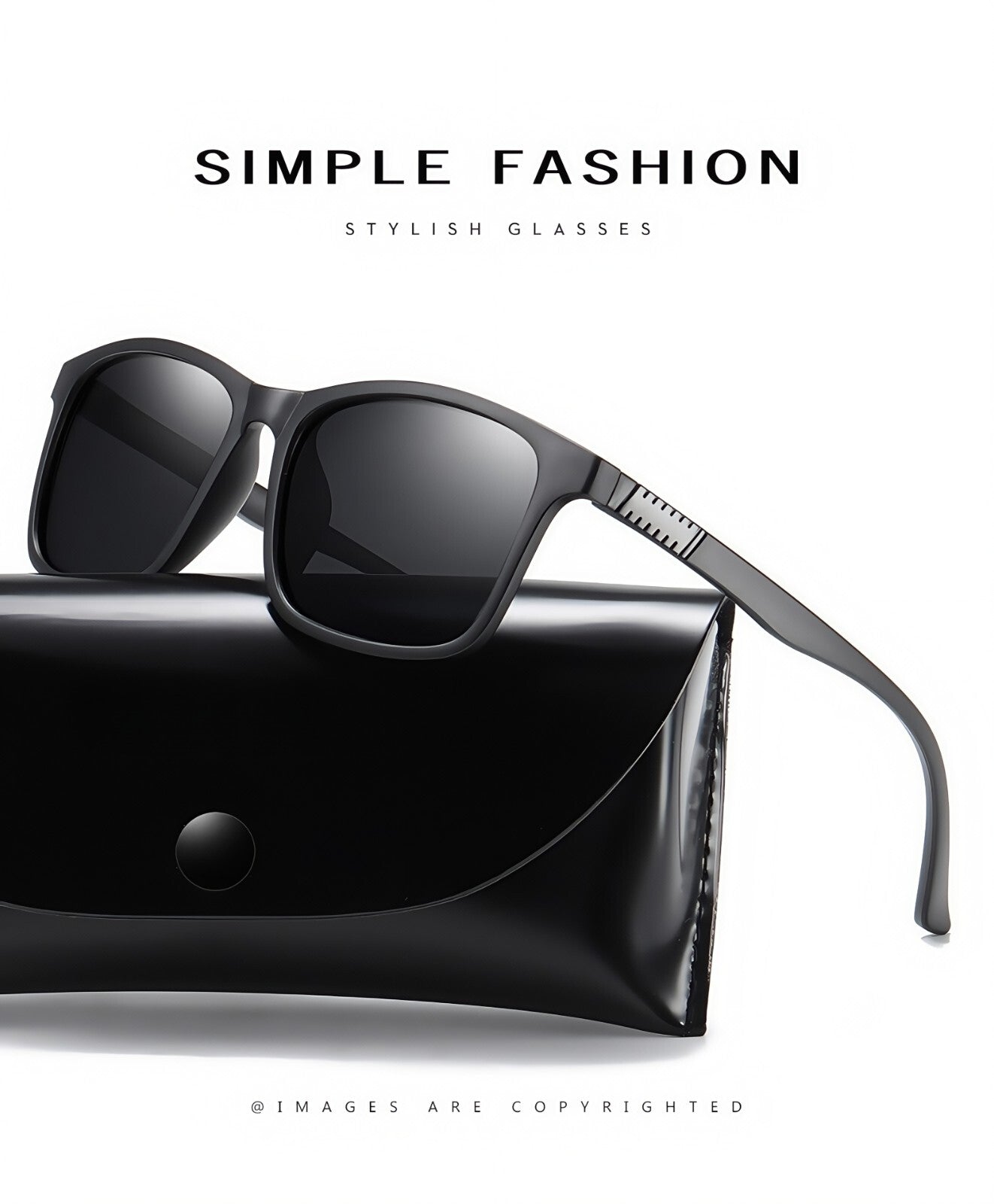 Men Lightweight Matte Frame UV400 Daily Wear Polarized Sporty Driving Sunglasses # 3501