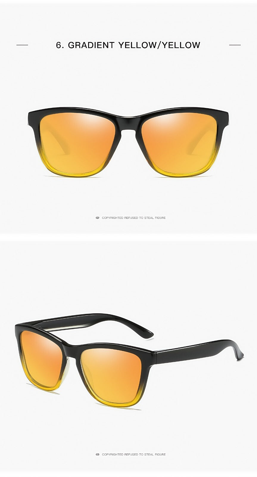 Men Gradient Color Lightweight UV400 Driving Anti-Glare HD Polarized Sunglasses # 0717
