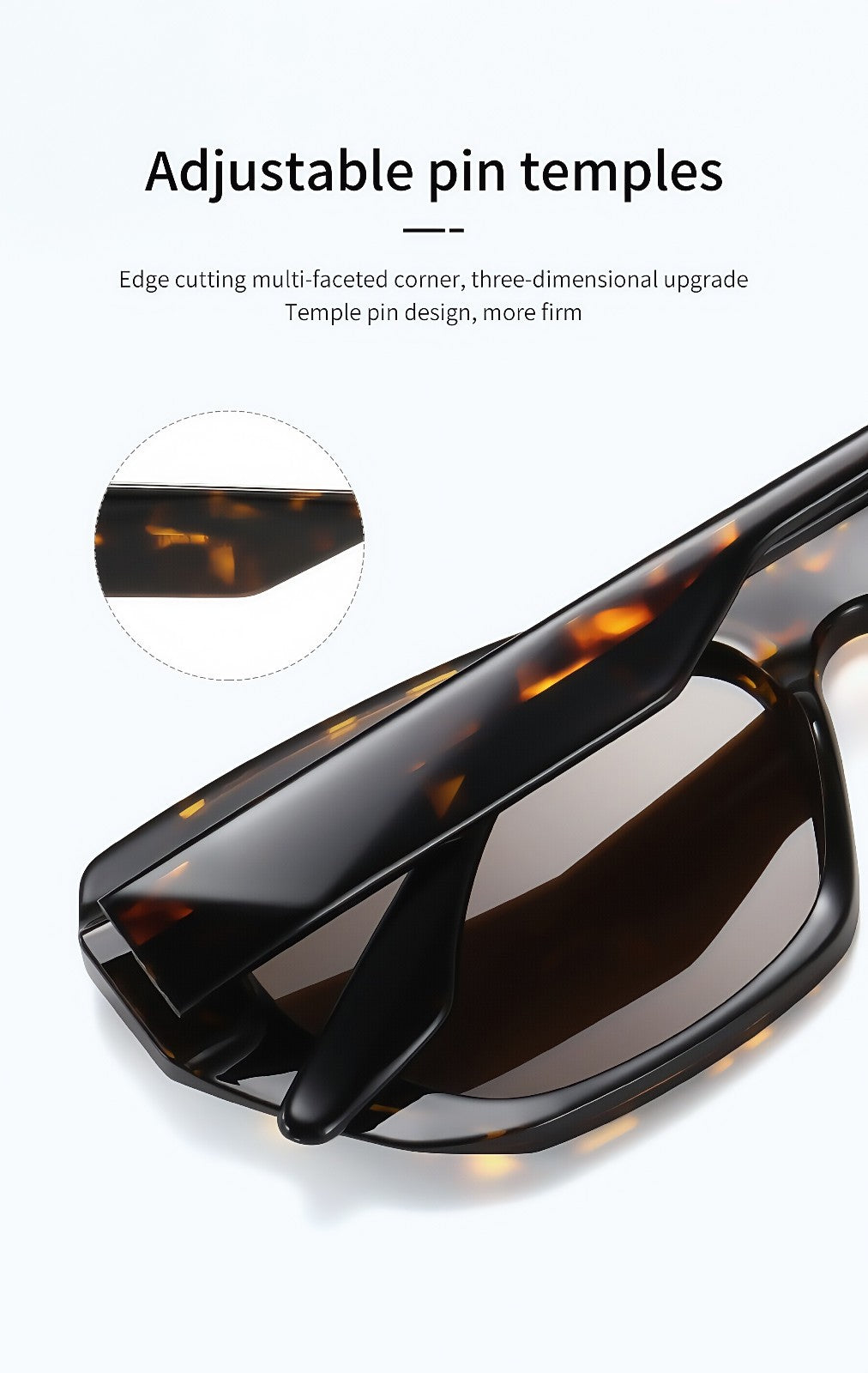 Women's Polarized Sunglasses Square Retro Rivet UV400 Anti-Glare Outdoor Driving # BC9103