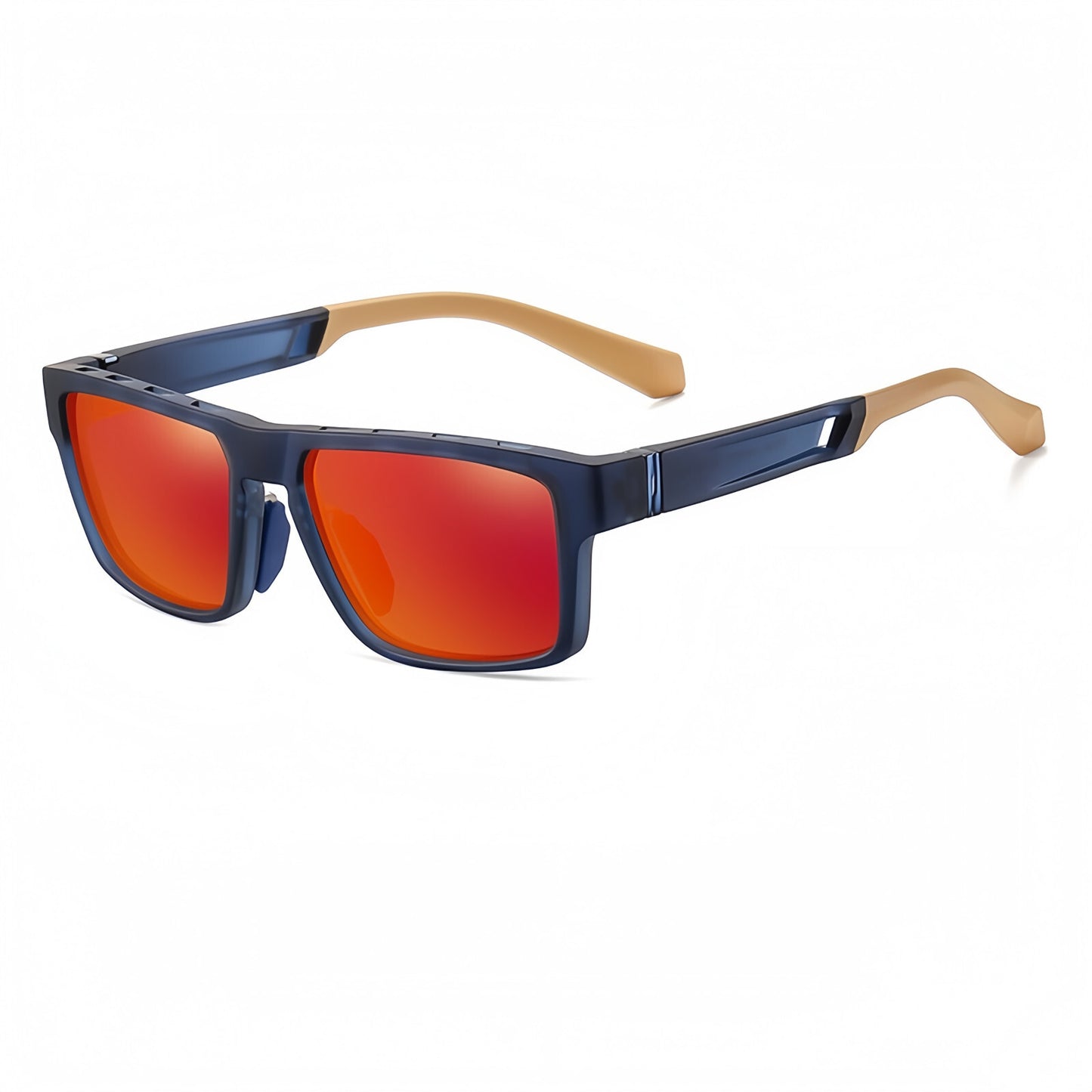 Men Polarized Sports Sunglasse Anti-Fog Vent Hole Design Cycling Running Driving # TR7521