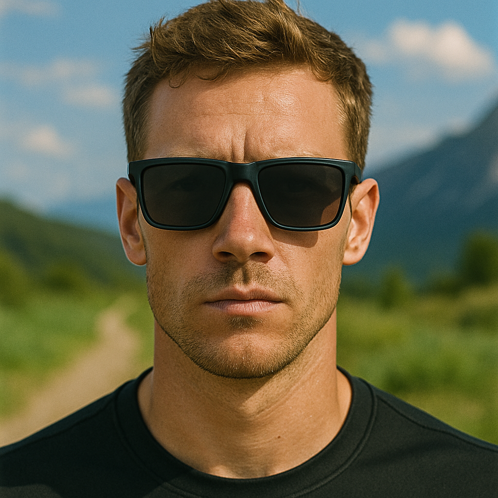 Men Polarized Sports Sunglasse Anti-Fog Vent Hole Design Cycling Running Driving # TR7521