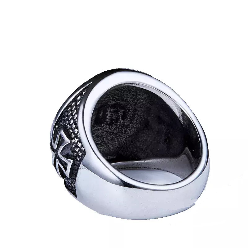 Men Domineering Design Vintage Medieval Holy Knight Templar Cross Blessing Rings # R271
