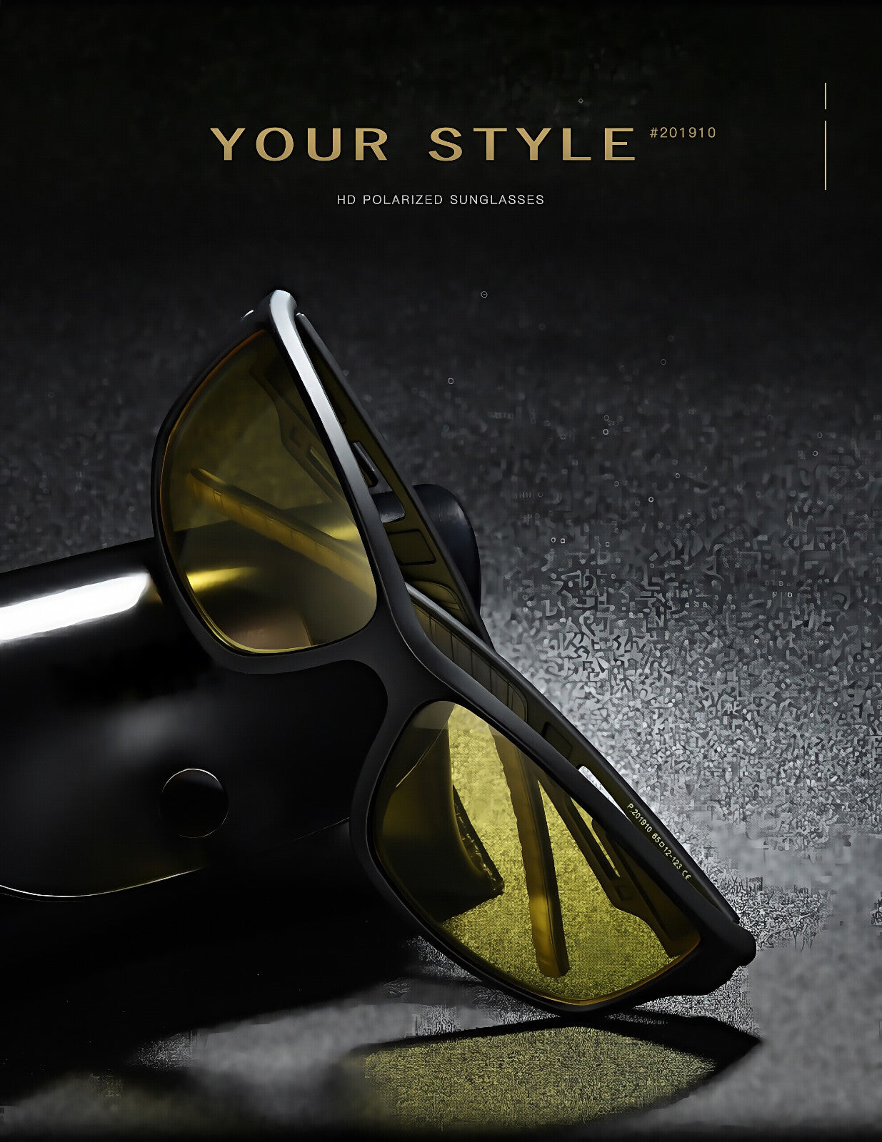 Men HD Polarized UV400 Anti-Glare Wrap Around Sports Driving Sunglasses Cycling # 201910
