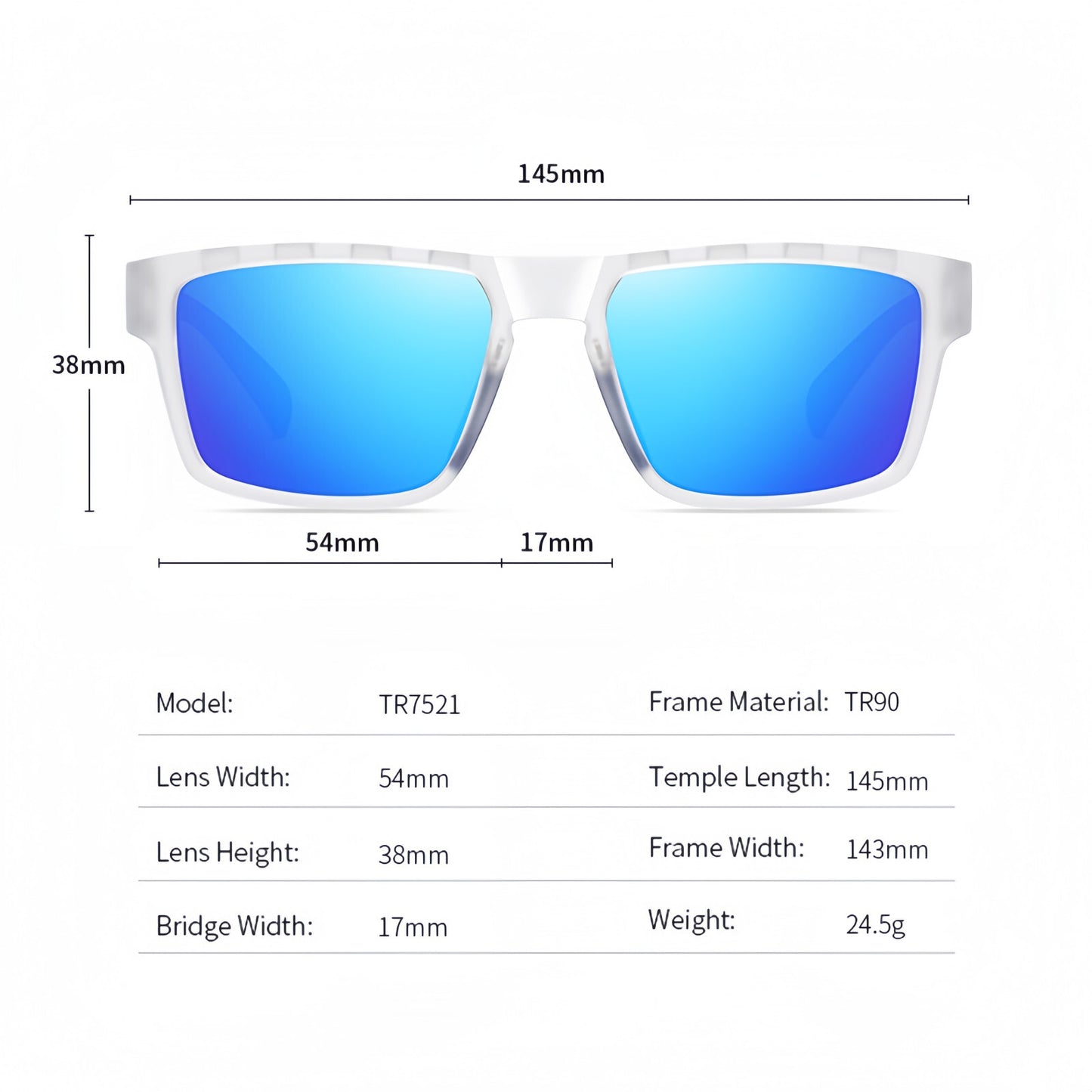 Men Polarized Sports Sunglasse Anti-Fog Vent Hole Design Cycling Running Driving # TR7521