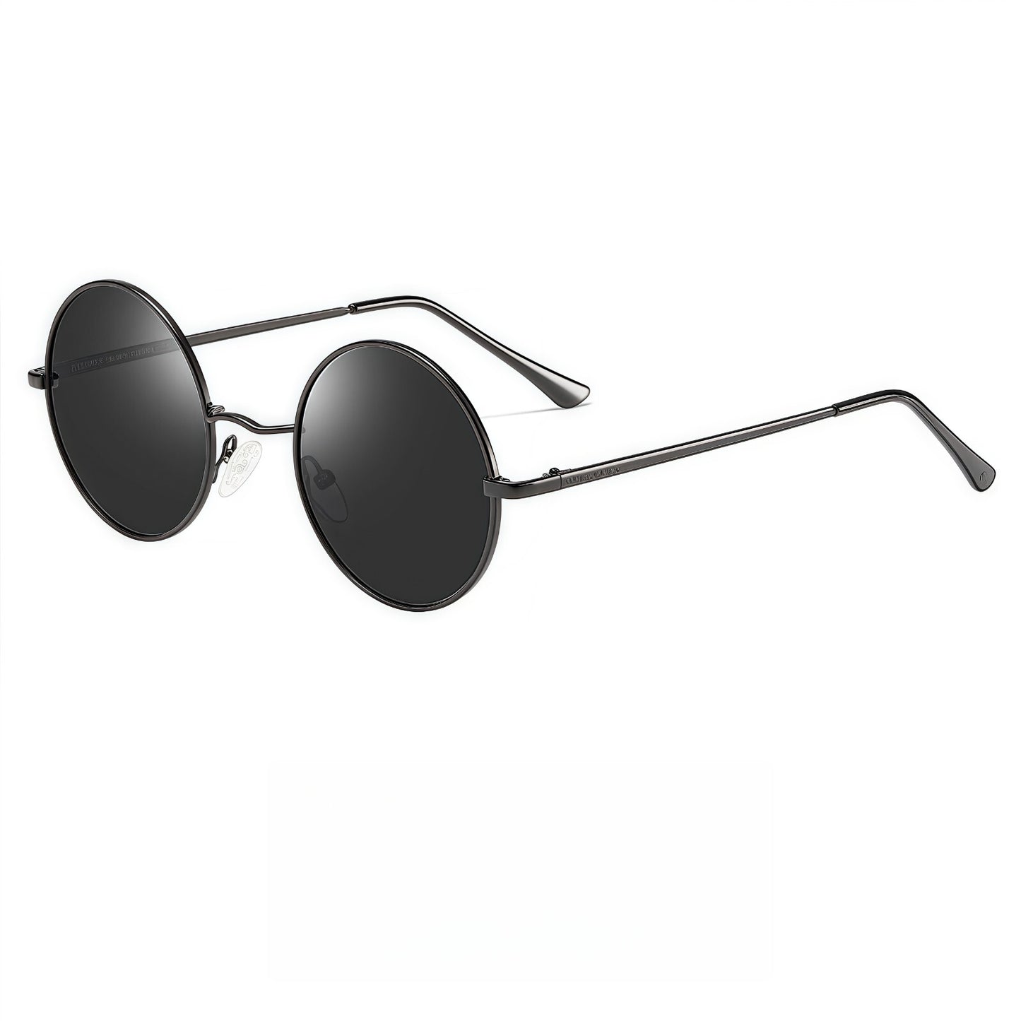 Men Retro Lightweight Circle Round Sunglasses UV400 Anti-Glare Hippie Aesthetics # 801