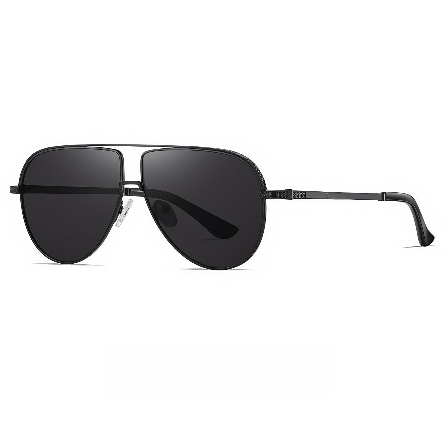 Men Flexible Temples Polarized Aviator Double Beam Anti-Glare Driving Sunglasses # JS8540