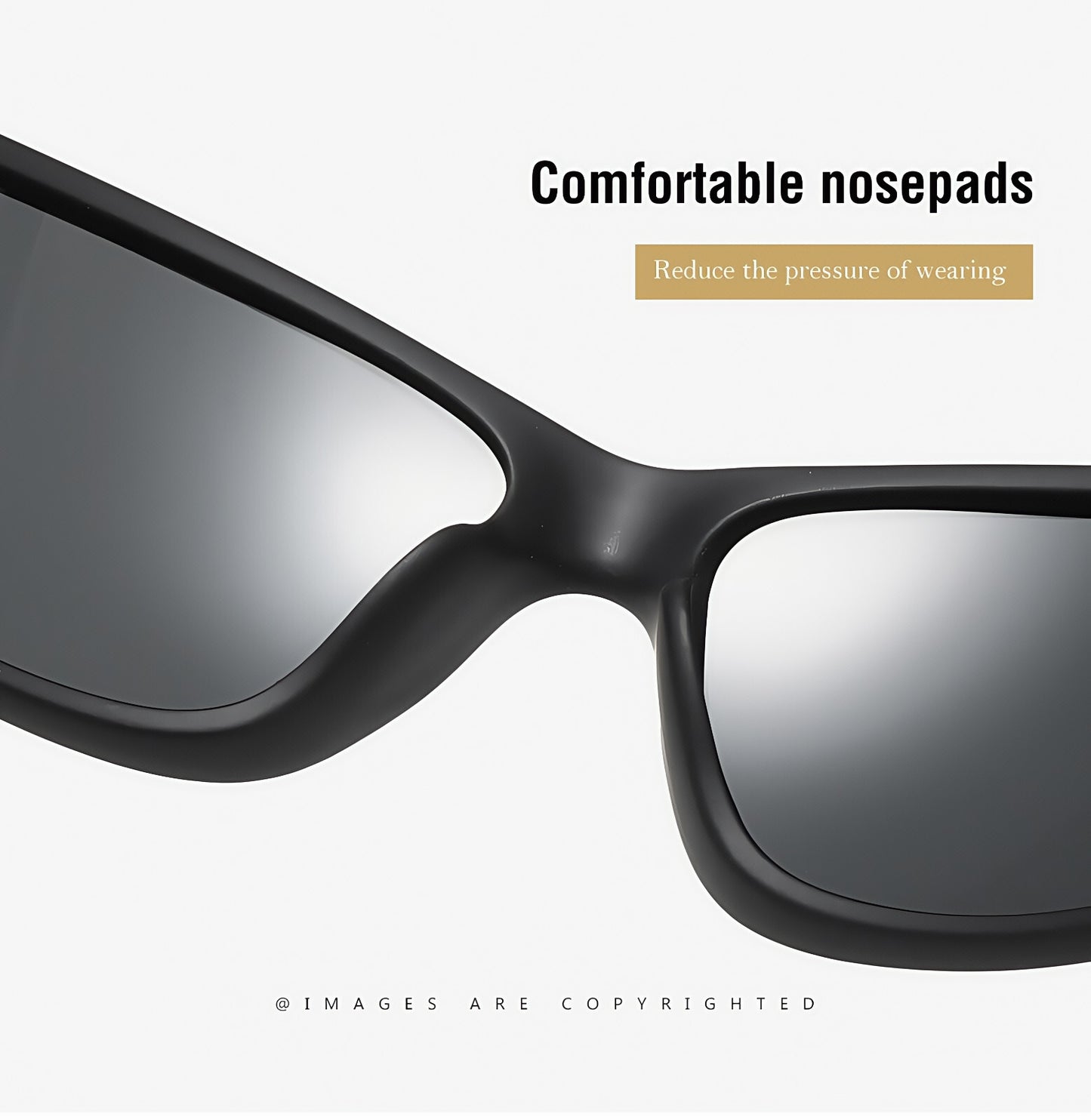 Men HD Polarized UV400 Anti-Glare Wrap Around Sports Driving Sunglasses Cycling # 201910