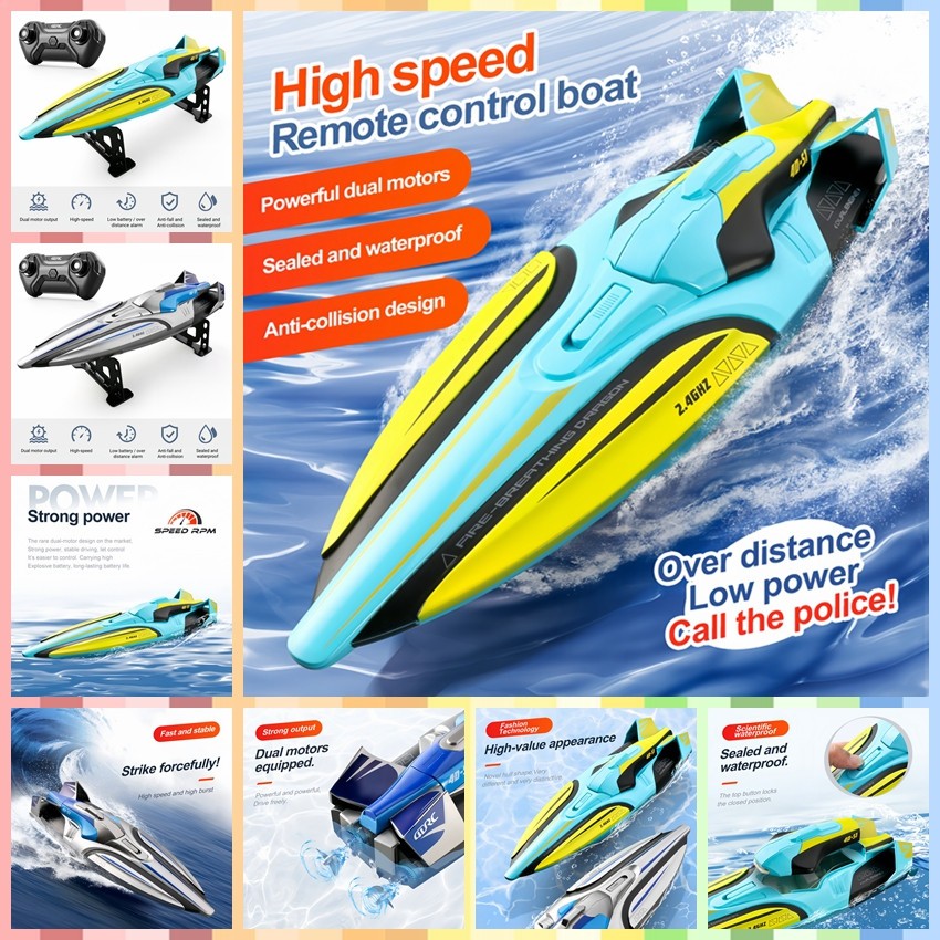2.4GHz Waterproof S1 Long Range Wireless Remote Control High Speed Boat Toy Gift