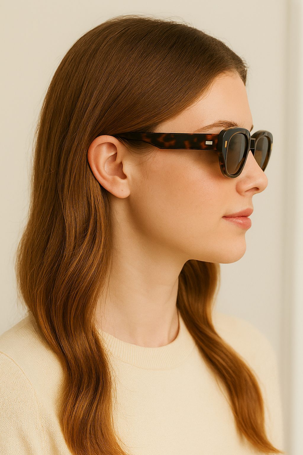 Women's Polarized Sunglasses Square Retro Rivet UV400 Anti-Glare Outdoor Driving # BC9103
