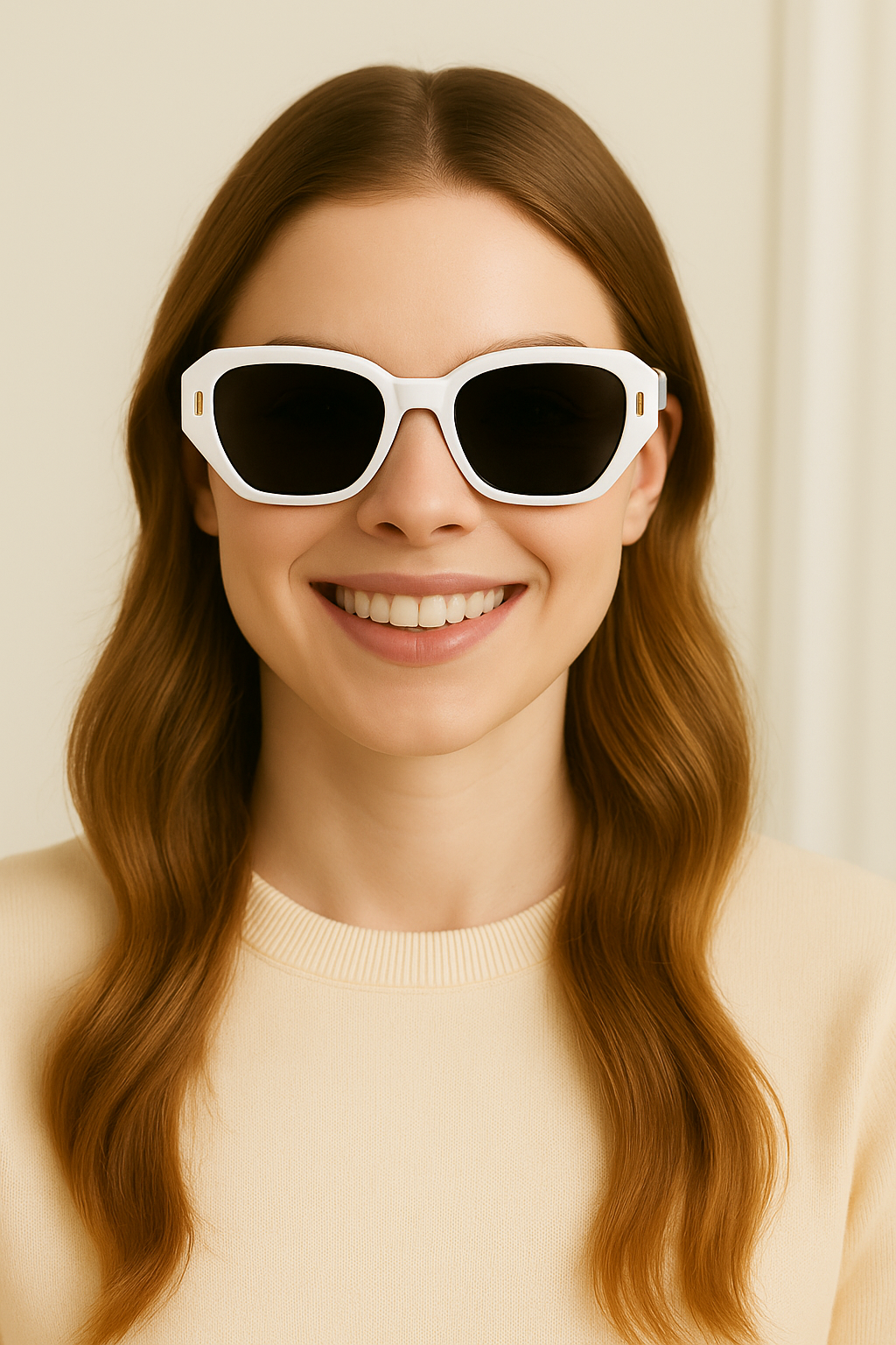 Women's Polarized Sunglasses Square Retro Rivet UV400 Anti-Glare Outdoor Driving # BC9103