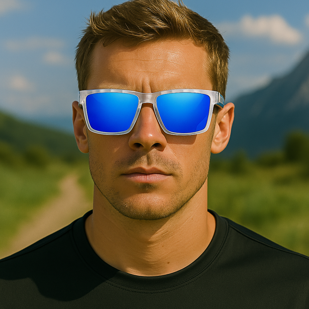 Men Polarized Sports Sunglasse Anti-Fog Vent Hole Design Cycling Running Driving # TR7521