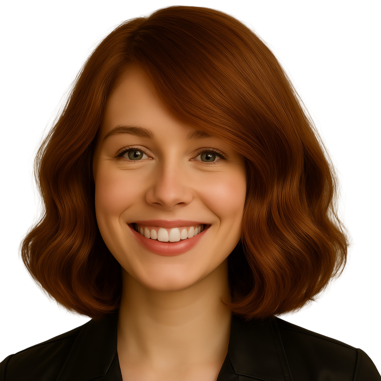 Women Daily Vintage Wavy Bob Wig Natural Looking Short Curly Hair with Side Part # 1444