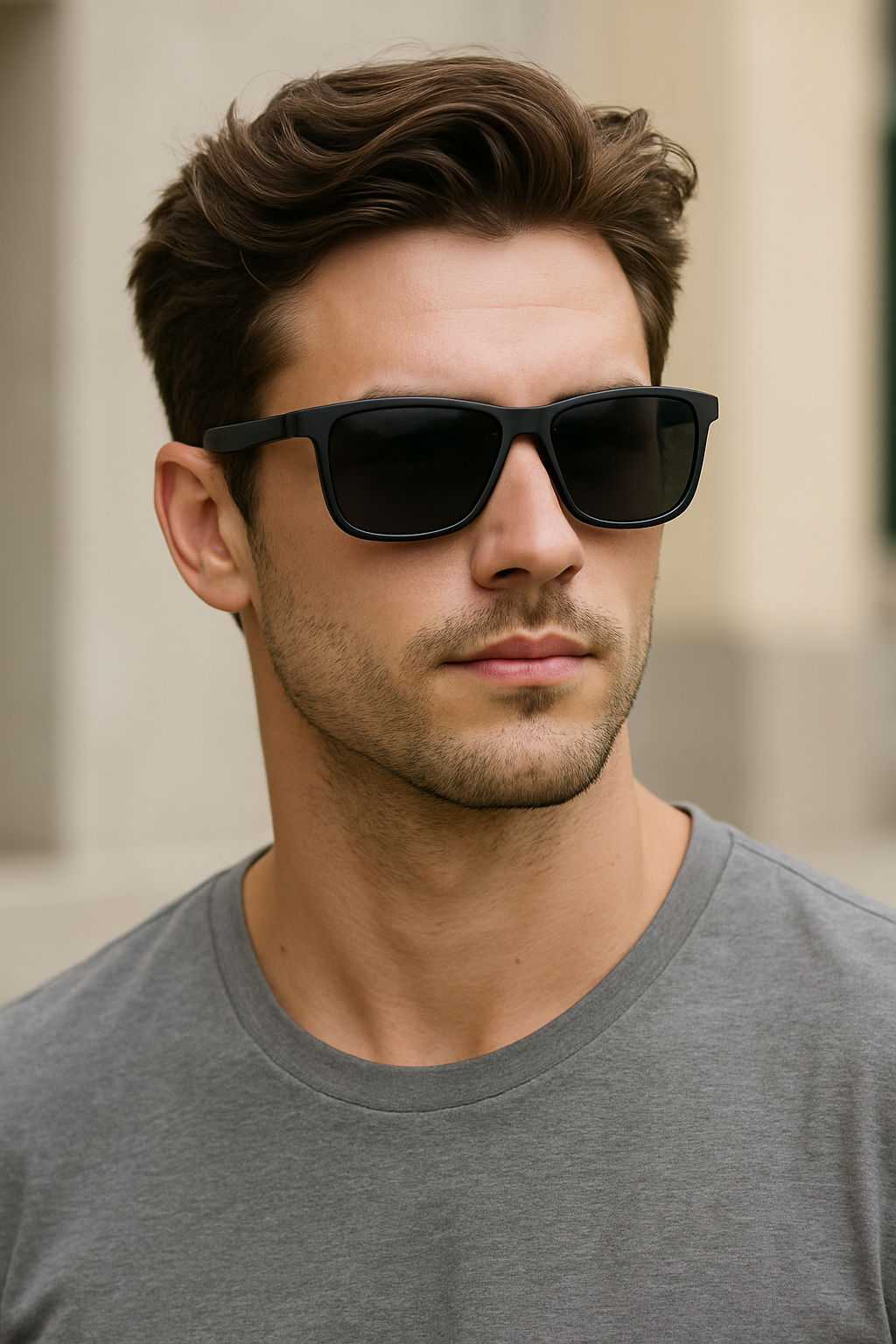 Men Lightweight Matte Frame UV400 Daily Wear Polarized Sporty Driving Sunglasses # 3501