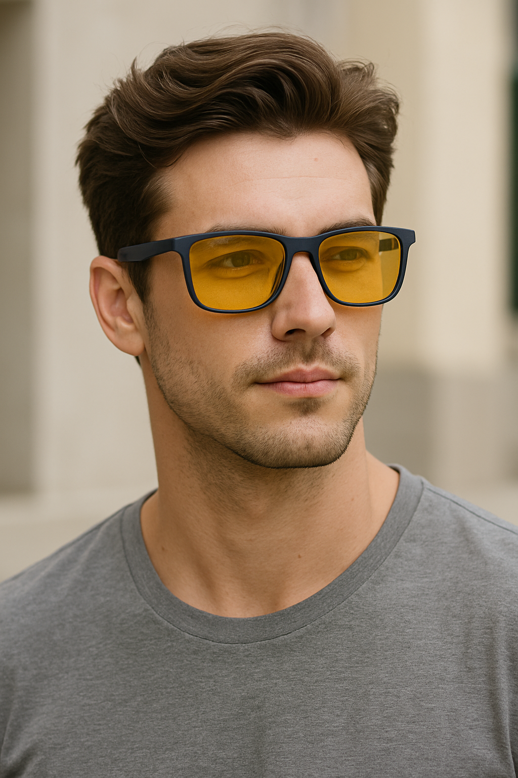 Men Lightweight Matte Frame UV400 Daily Wear Polarized Sporty Driving Sunglasses # 3501