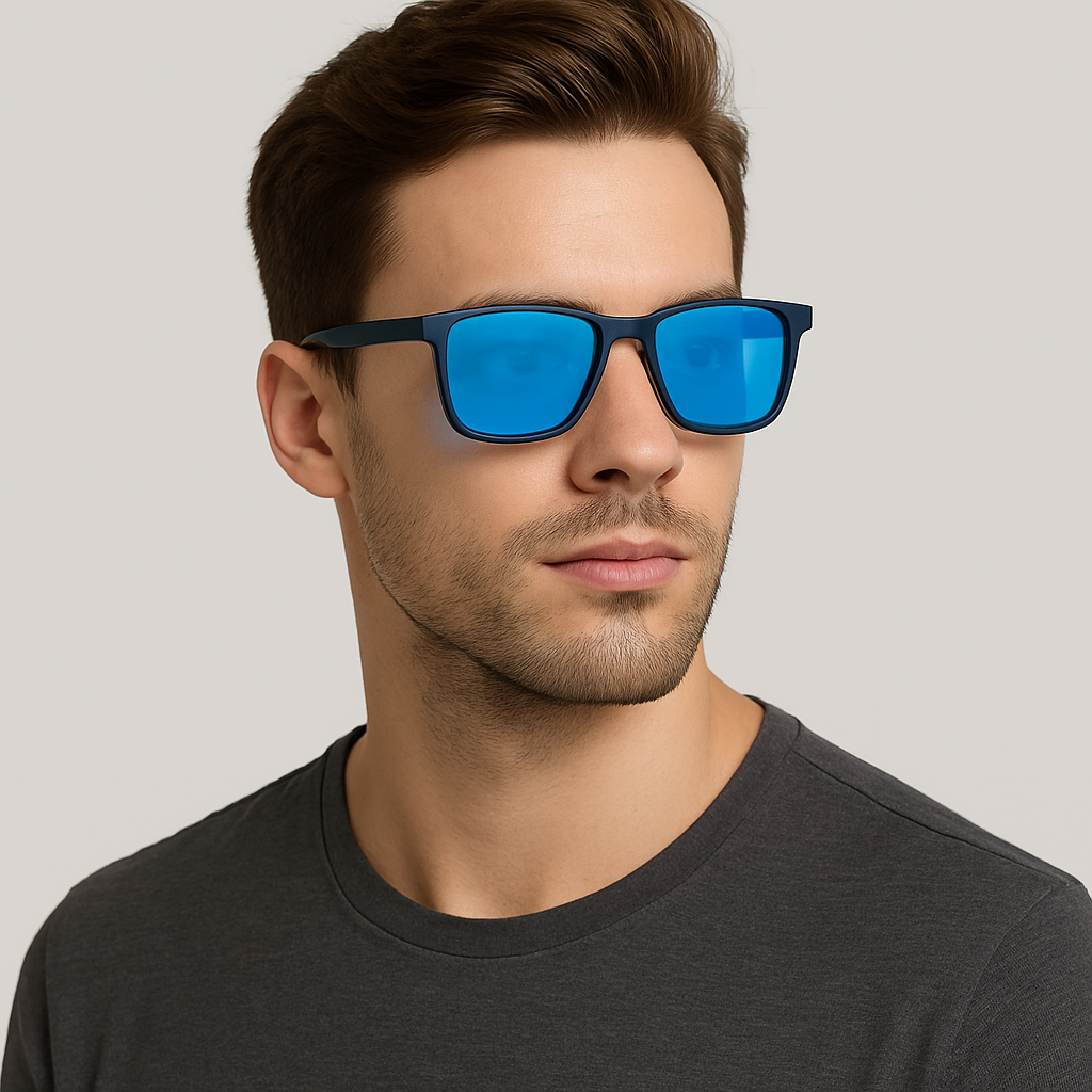 Men Lightweight Matte Frame UV400 Daily Wear Polarized Sporty Driving Sunglasses # 3501