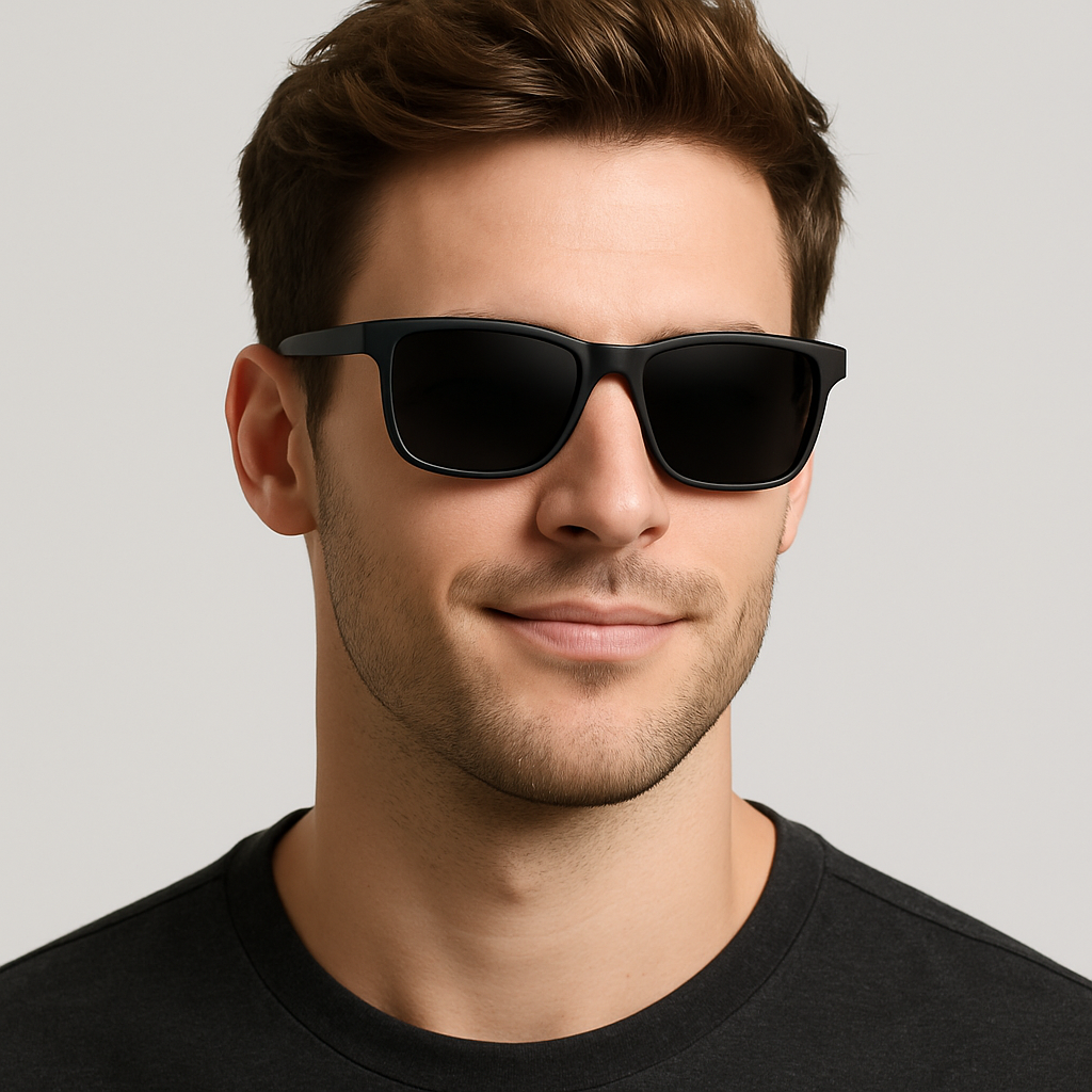 Men Lightweight Matte Frame UV400 Daily Wear Polarized Sporty Driving Sunglasses # 3501