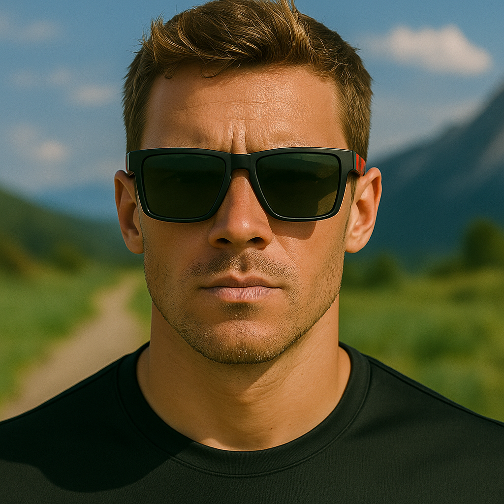 Men Polarized Sports Sunglasse Anti-Fog Vent Hole Design Cycling Running Driving # TR7521