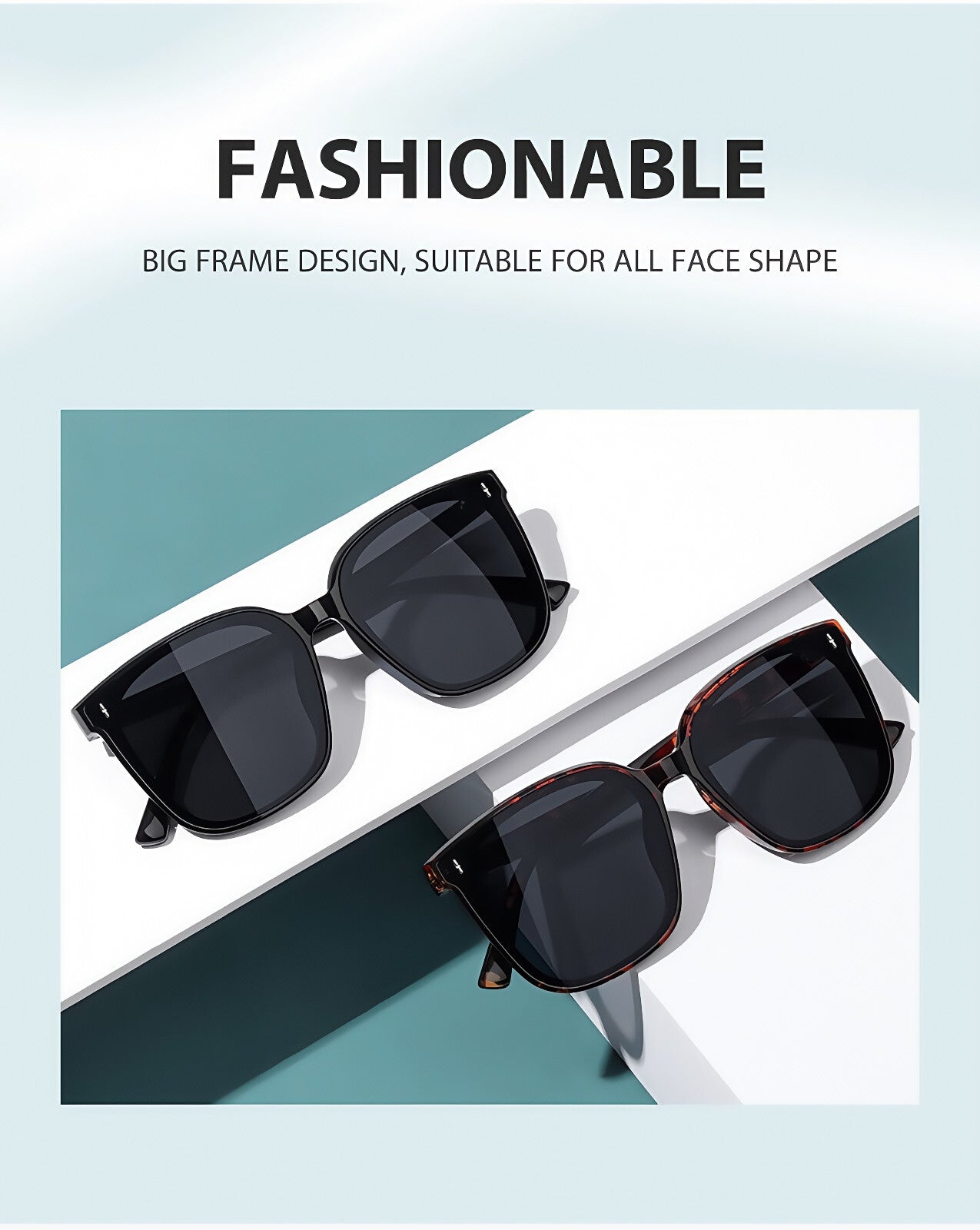 Women Stylish Outdoor Polarized Square Sunglasses UV400 Lightweight & Anti-Glare # TR6304