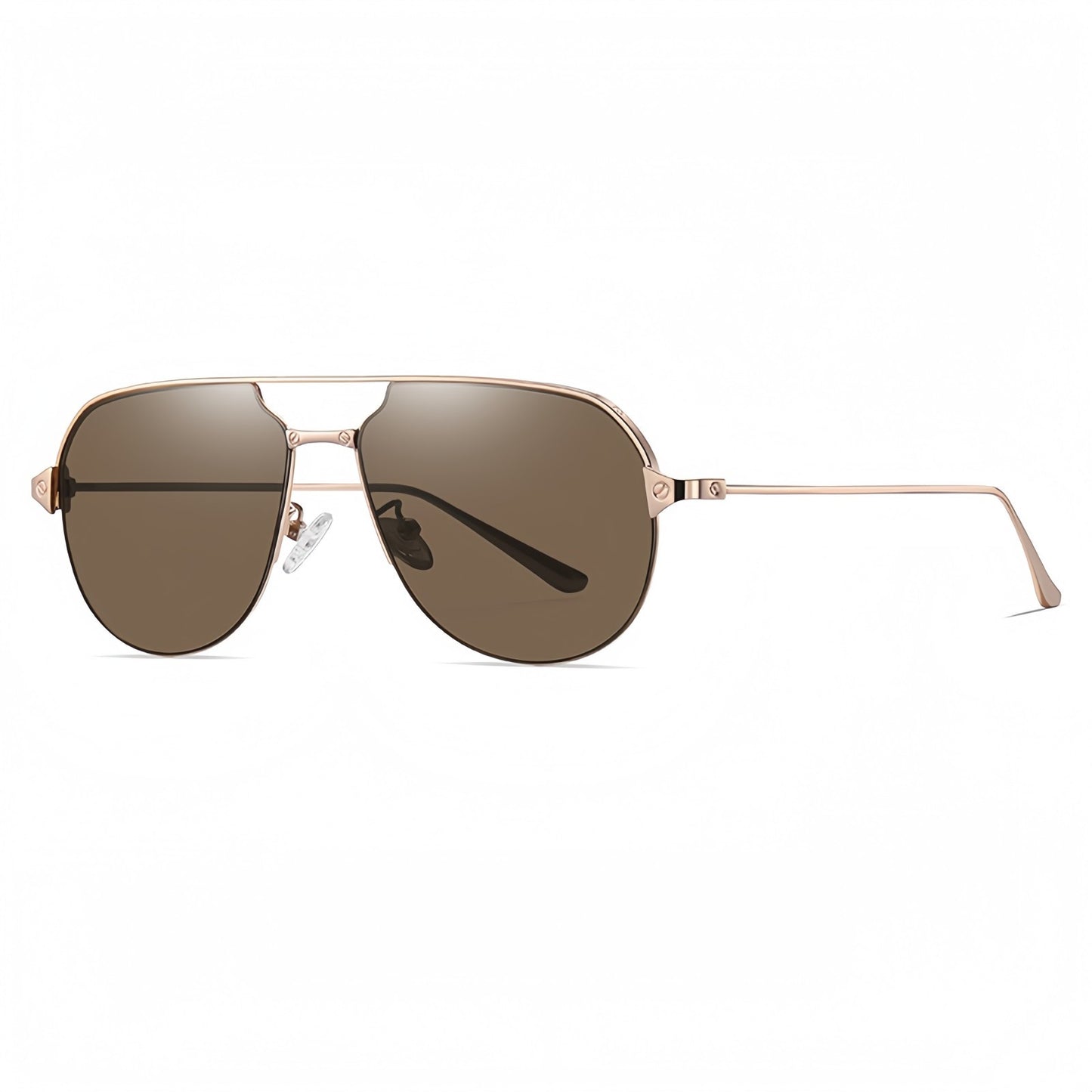 Men Polarized Aviator Sunglasses Lightweight UV400 Anti Glare Double Beam Design # JS8509