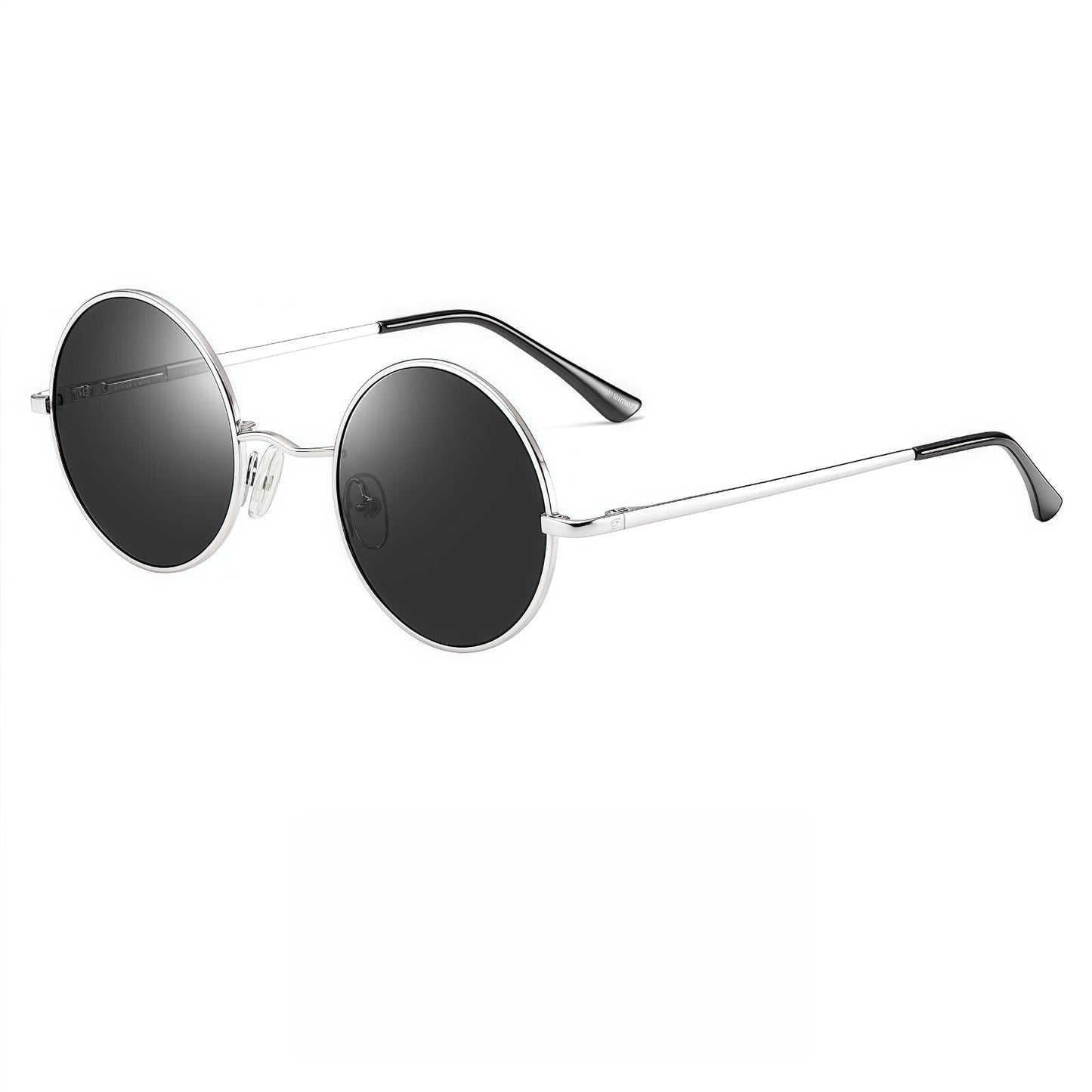 Men Retro Lightweight Circle Round Sunglasses UV400 Anti-Glare Hippie Aesthetics # 801