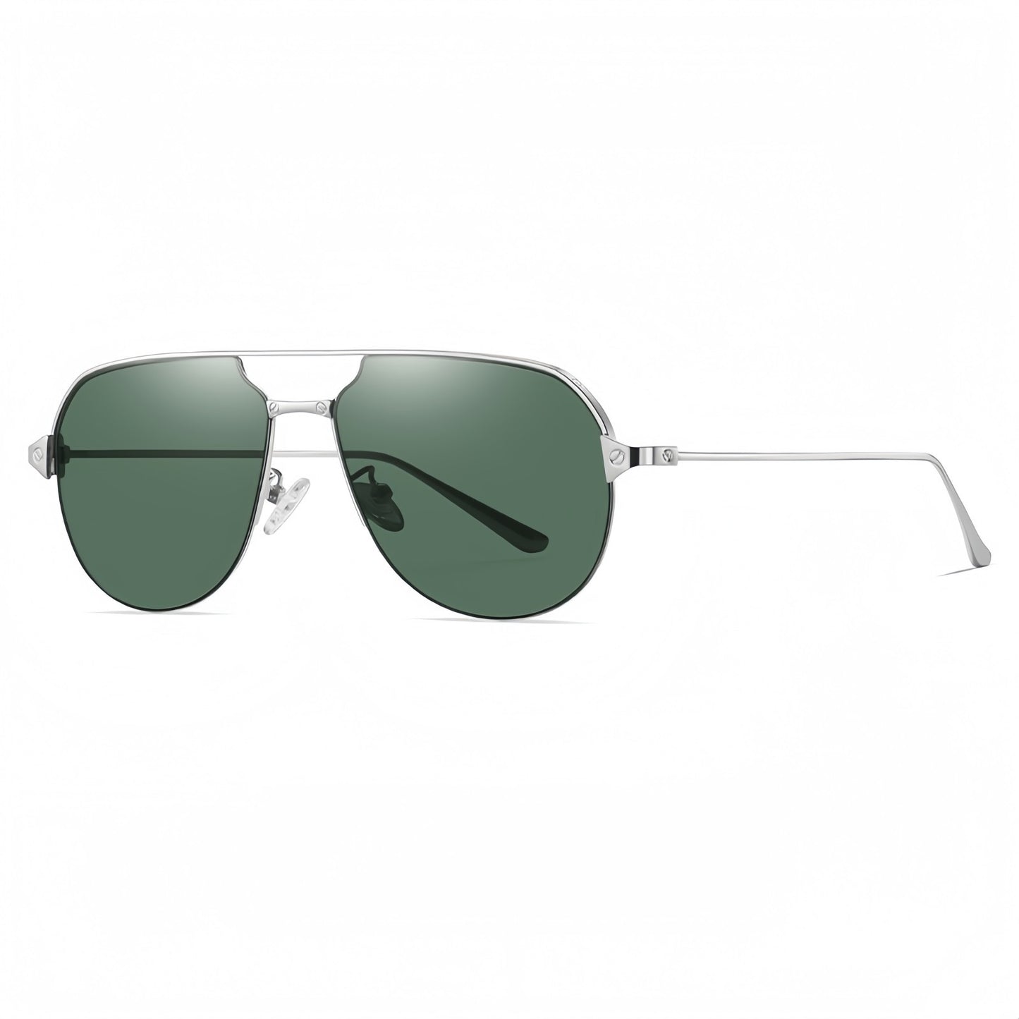 Men Polarized Aviator Sunglasses Lightweight UV400 Anti Glare Double Beam Design # JS8509