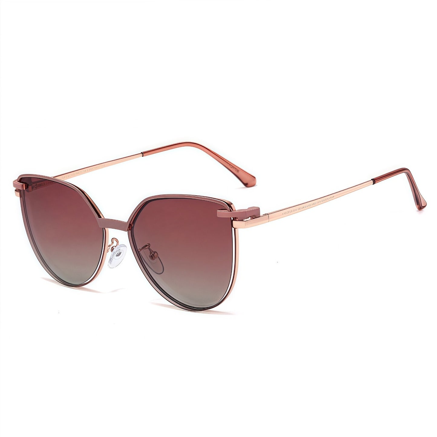 Women Cat Eye 2-in-1 Anti Blue Light UV400 Magnetic Clip-On Polarized Sunglasses # 95802