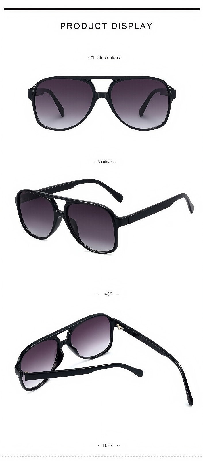 Men Anti-Glare Polarized Aviator Sunglasses UV400 Driving Fishing Sports Travel # 95144