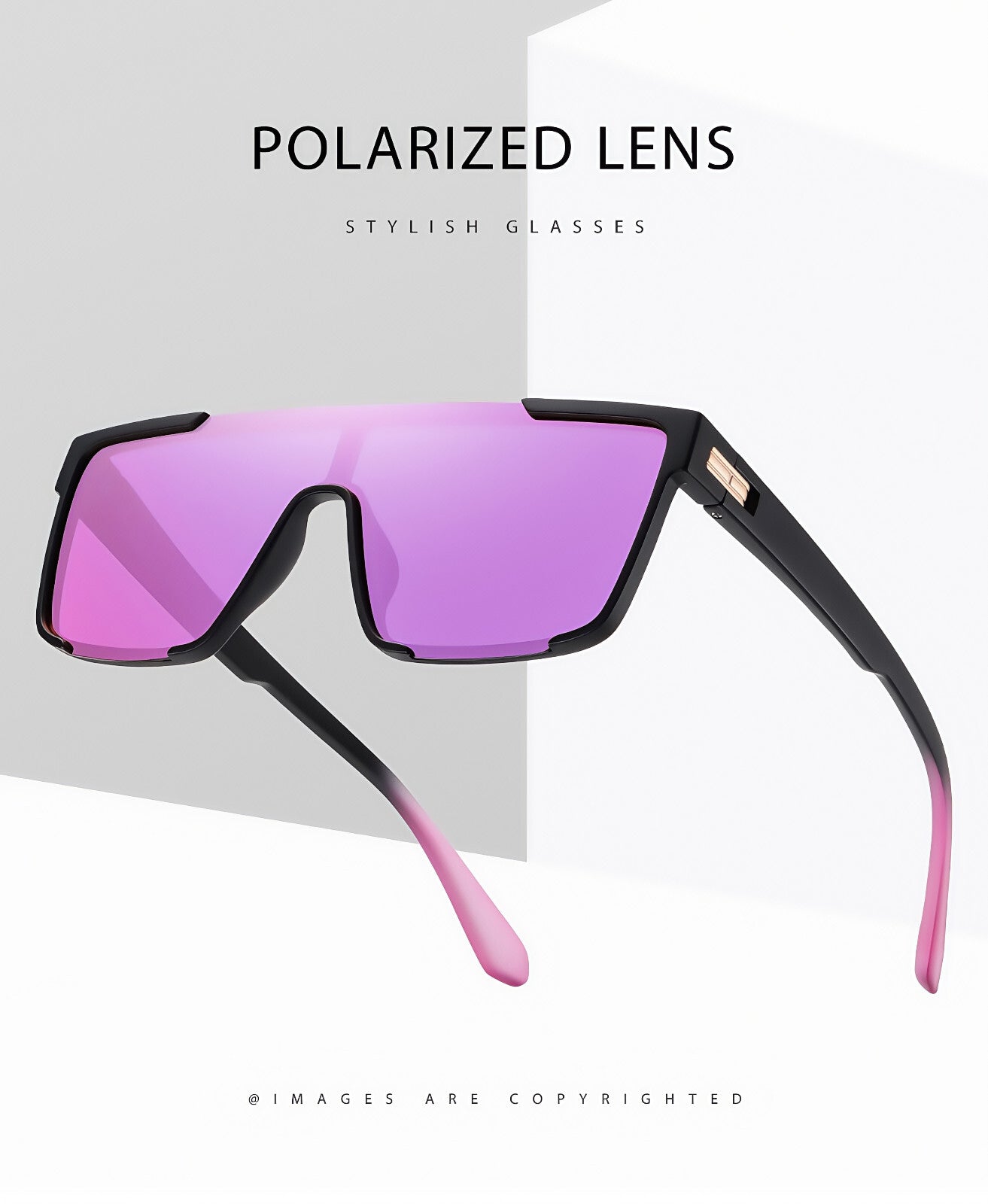 Women's Comfort Fit One-piece Shield Lens Streetwear Oversized Sports Sunglasses # TR7543