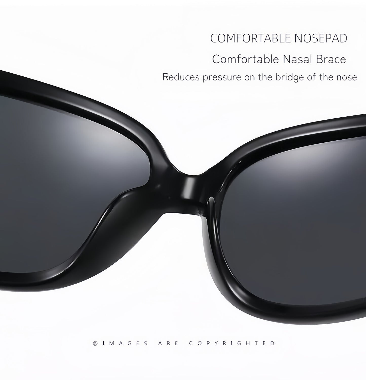 Women Diamond-Inspired Arms Anti-UV400 Polarized Sunglasses Travel Driving Beach # ST2012
