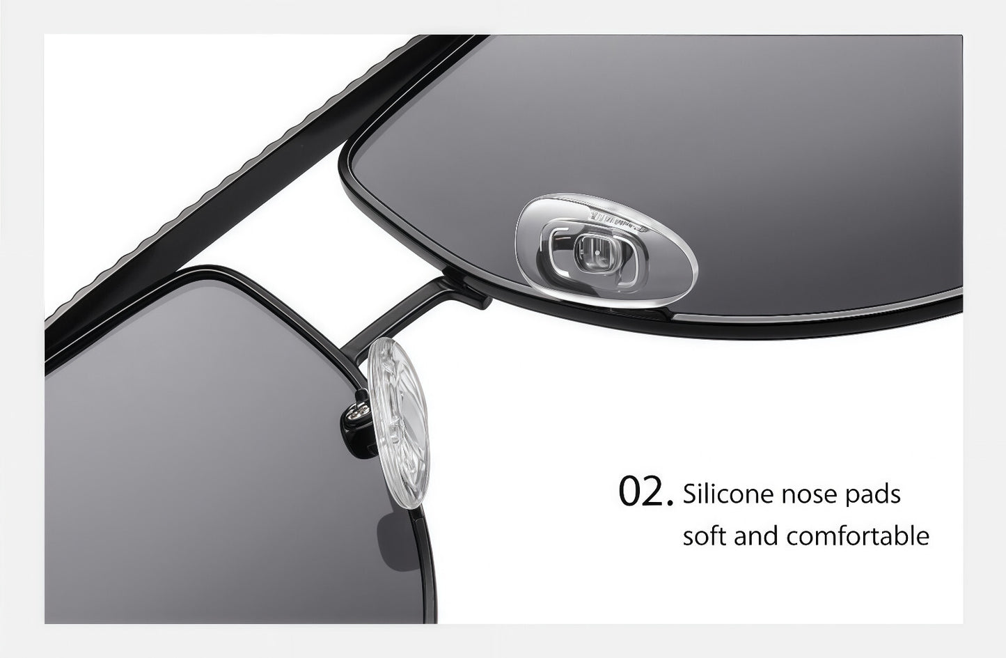 Men Flexible Temples Polarized Aviator Double Beam Anti-Glare Driving Sunglasses # JS8540