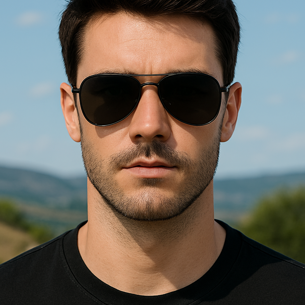 Men’s Polarized Aviator Sunglasses UV400 Metal Driving Outdoor Sports Daily Wear # 0971