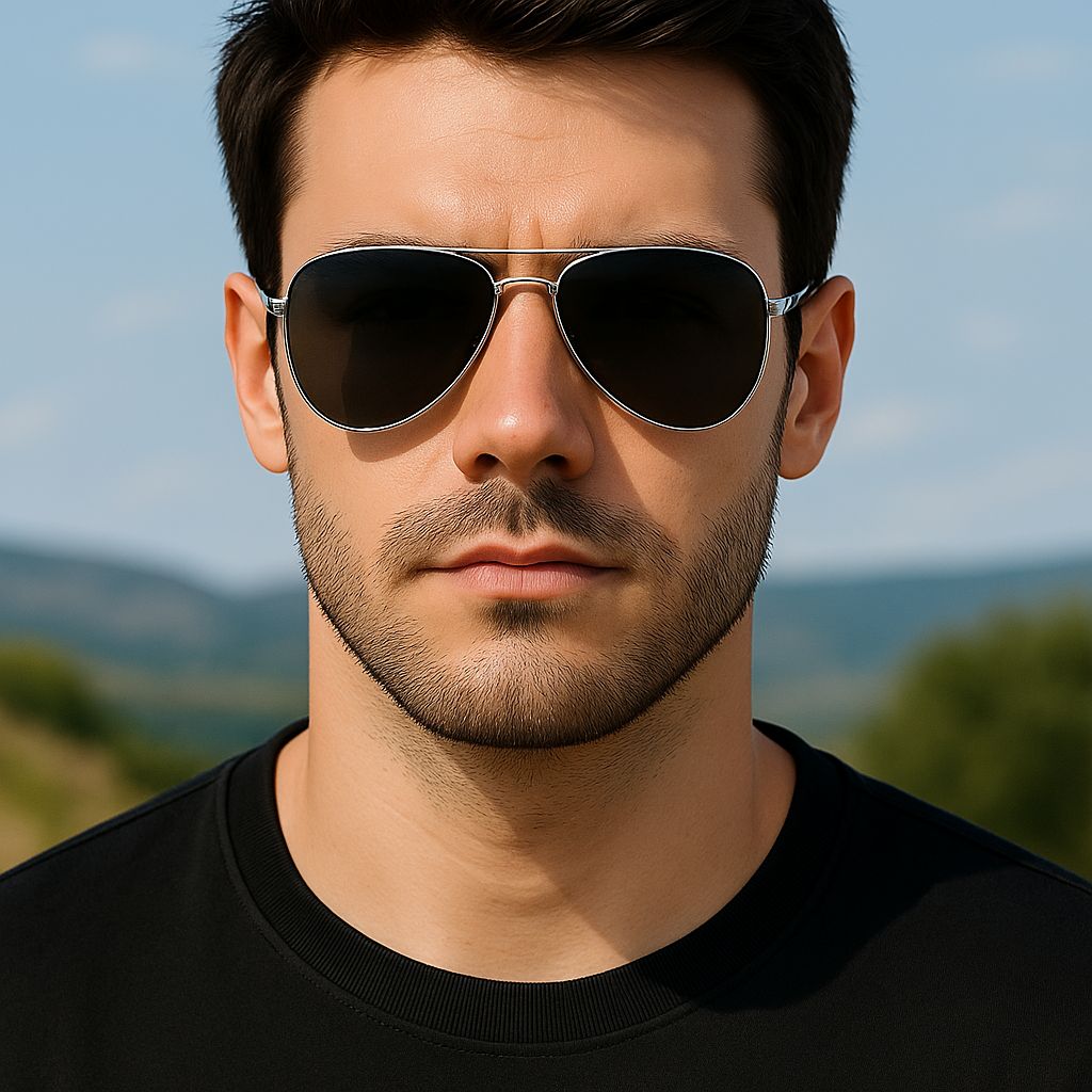 Men’s Polarized Aviator Sunglasses UV400 Metal Driving Outdoor Sports Daily Wear # 0971