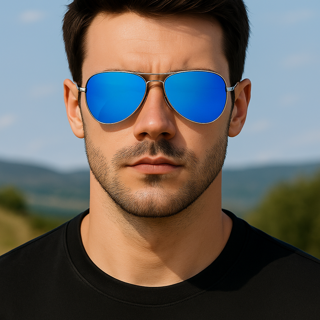 Men’s Polarized Aviator Sunglasses UV400 Metal Driving Outdoor Sports Daily Wear # 0971