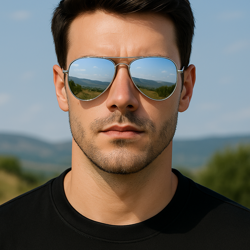 Men’s Polarized Aviator Sunglasses UV400 Metal Driving Outdoor Sports Daily Wear # 0971