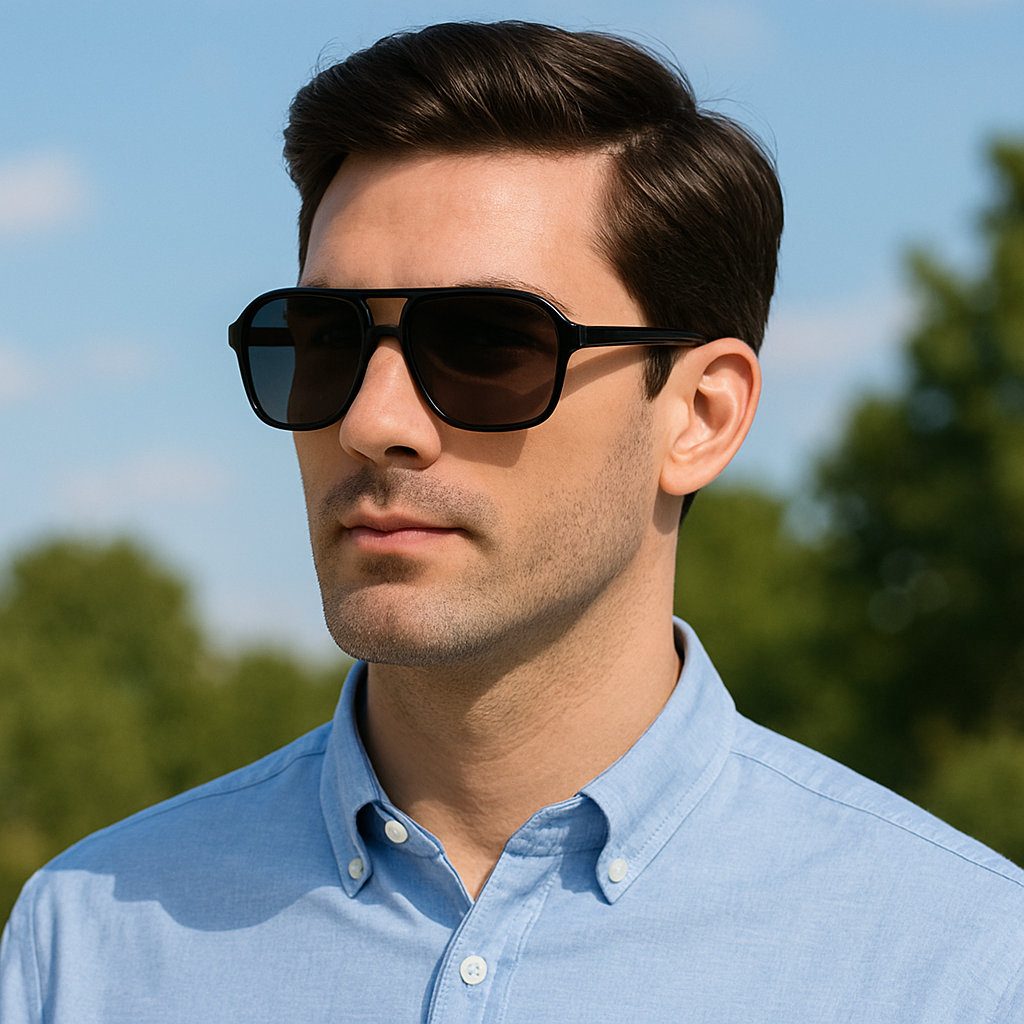 Men Anti-Glare Polarized Aviator Sunglasses UV400 Driving Fishing Sports Travel # 95144