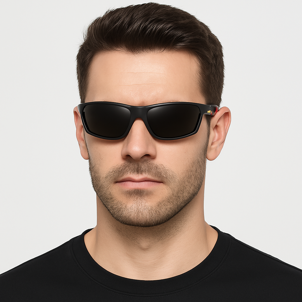 Men HD Polarized UV400 Anti-Glare Wrap Around Sports Driving Sunglasses Cycling # 201910