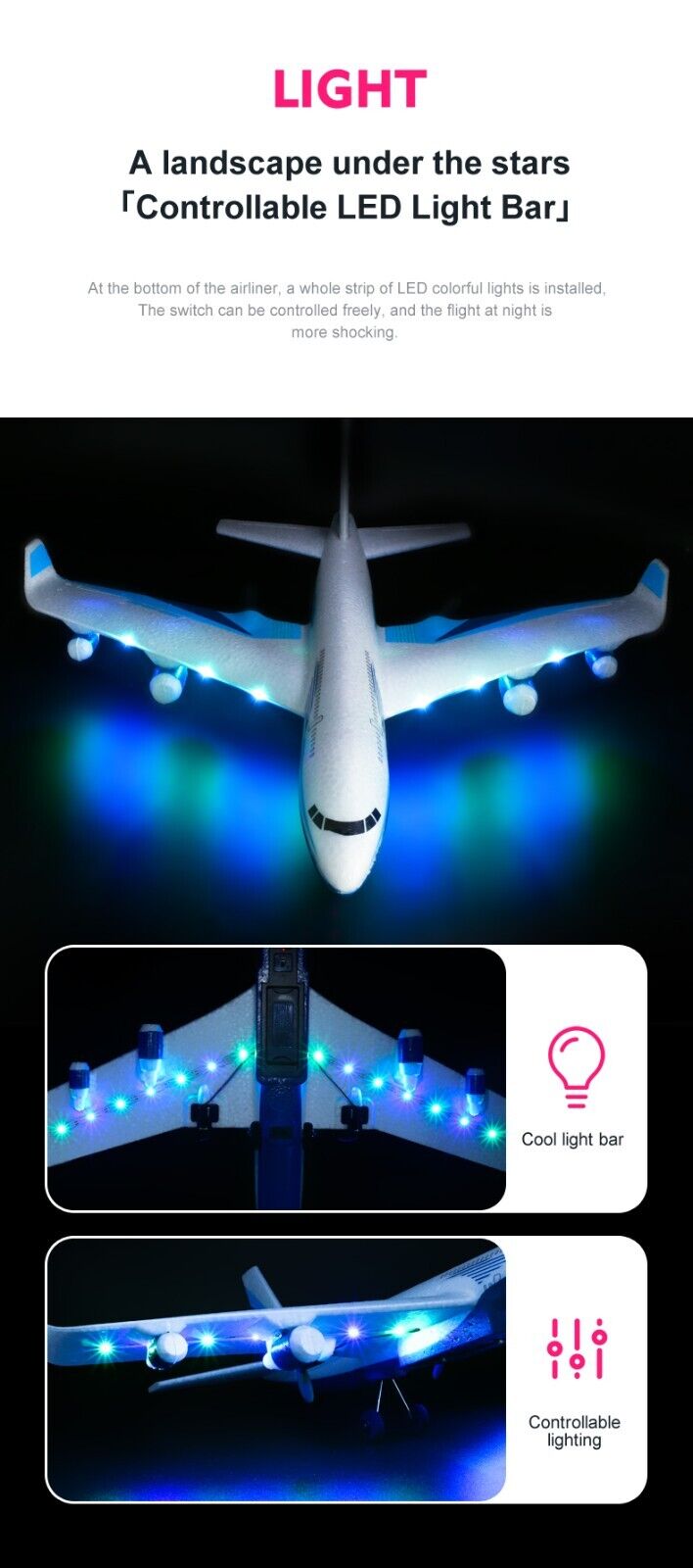 G2 Waterproof 2CH 2.4GHz Aircraft Model Toy RC Plane Remote Control Airplane