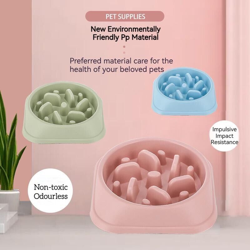 Slow Down Eating NonSlip Feeder Pet Choke Bowl Large Bowl For Medium Large Dog