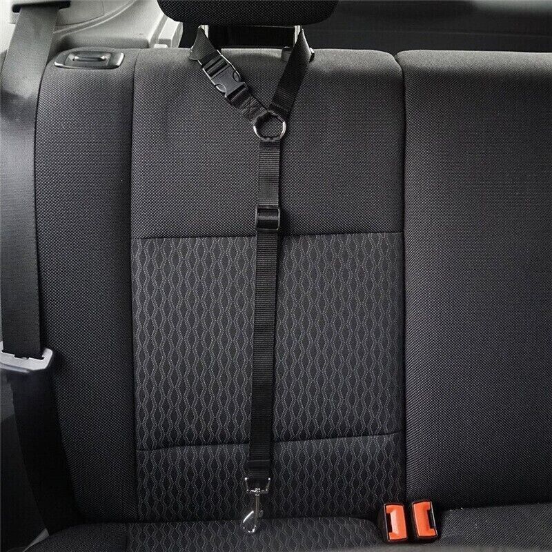 Nylon Adjustable Pet Dog Safety Seat Belt Harness Lead Vehicle Clip Travel Leash