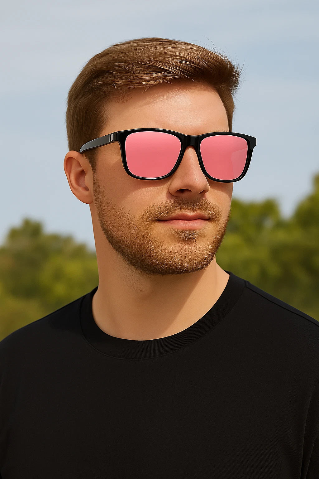 Men Stylish Polarized Sunglasses UV400 Anti-Glare Driving Finshing Sport Travel # 0733