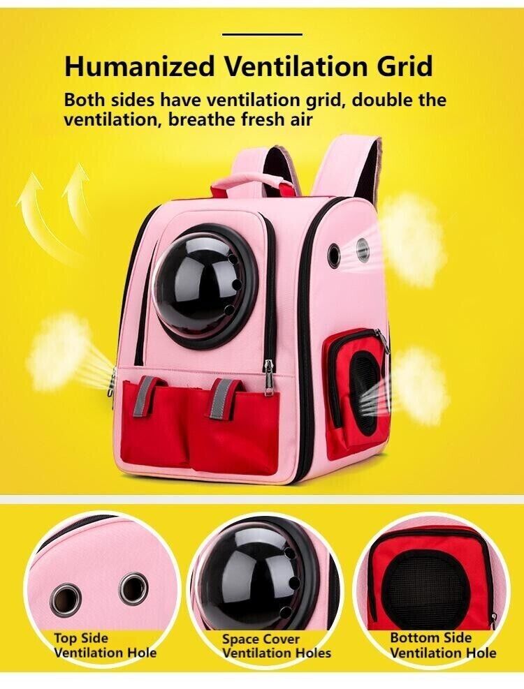 Pet Outdoor Portable Breathable Backpack Cat Dog Space Capsule Shoulder Bag