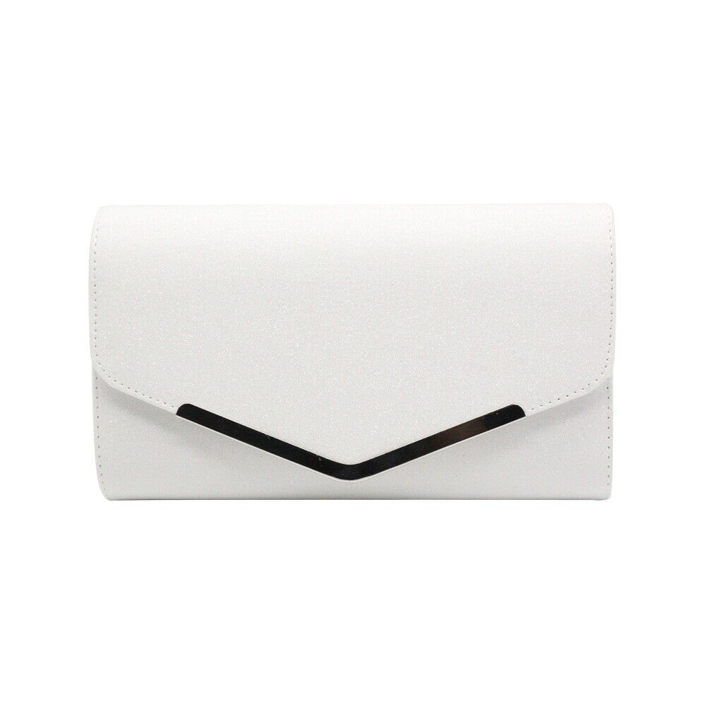 Shining Flip Magnetic Ladies Evening Clutch Bag Wedding Bridal Chain Handbag