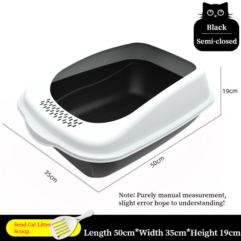 Fully Enclosed Semi Closed Spatter-proof Large Space Cat Litter Box Pet Toilet