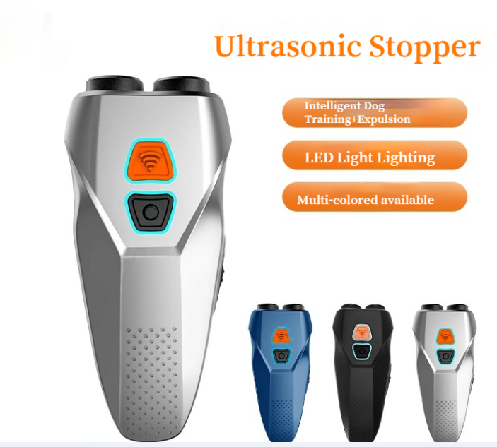 Dual Probe Ultrasonic Dog Repeller Anti-barking Device High Power Expeller