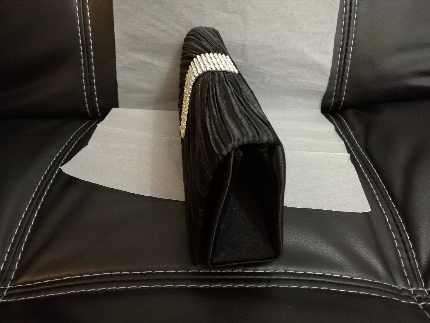 BRAND NEW Shining Satin Ladies Evening Clutch Bag Wedding Bridal Chain Handbag