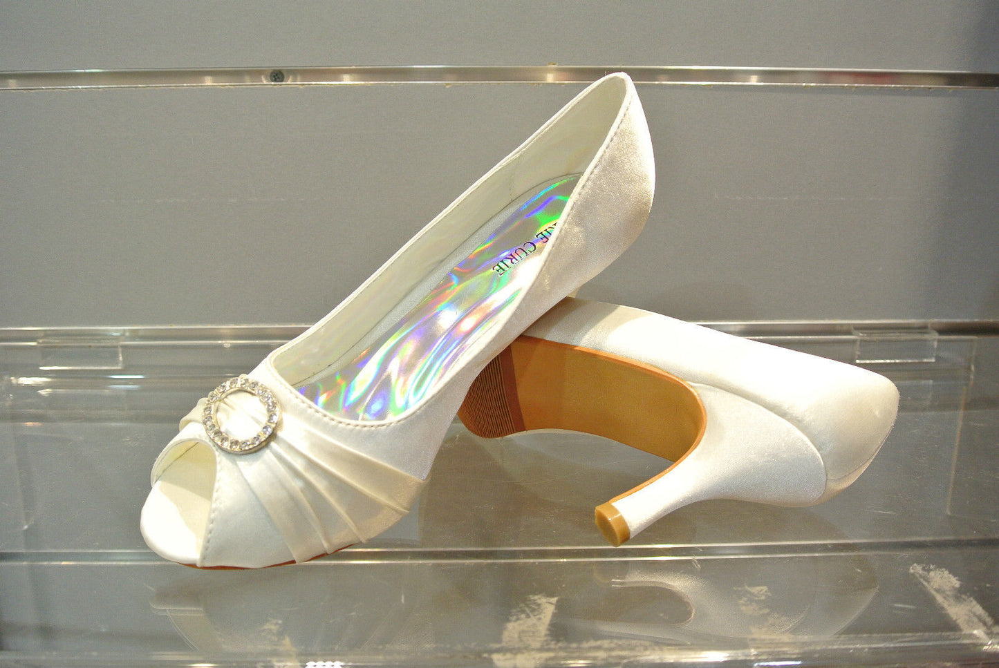 Fashion New Quality Women Shining Diamante Evening Wedding Ball High Heel Shoes