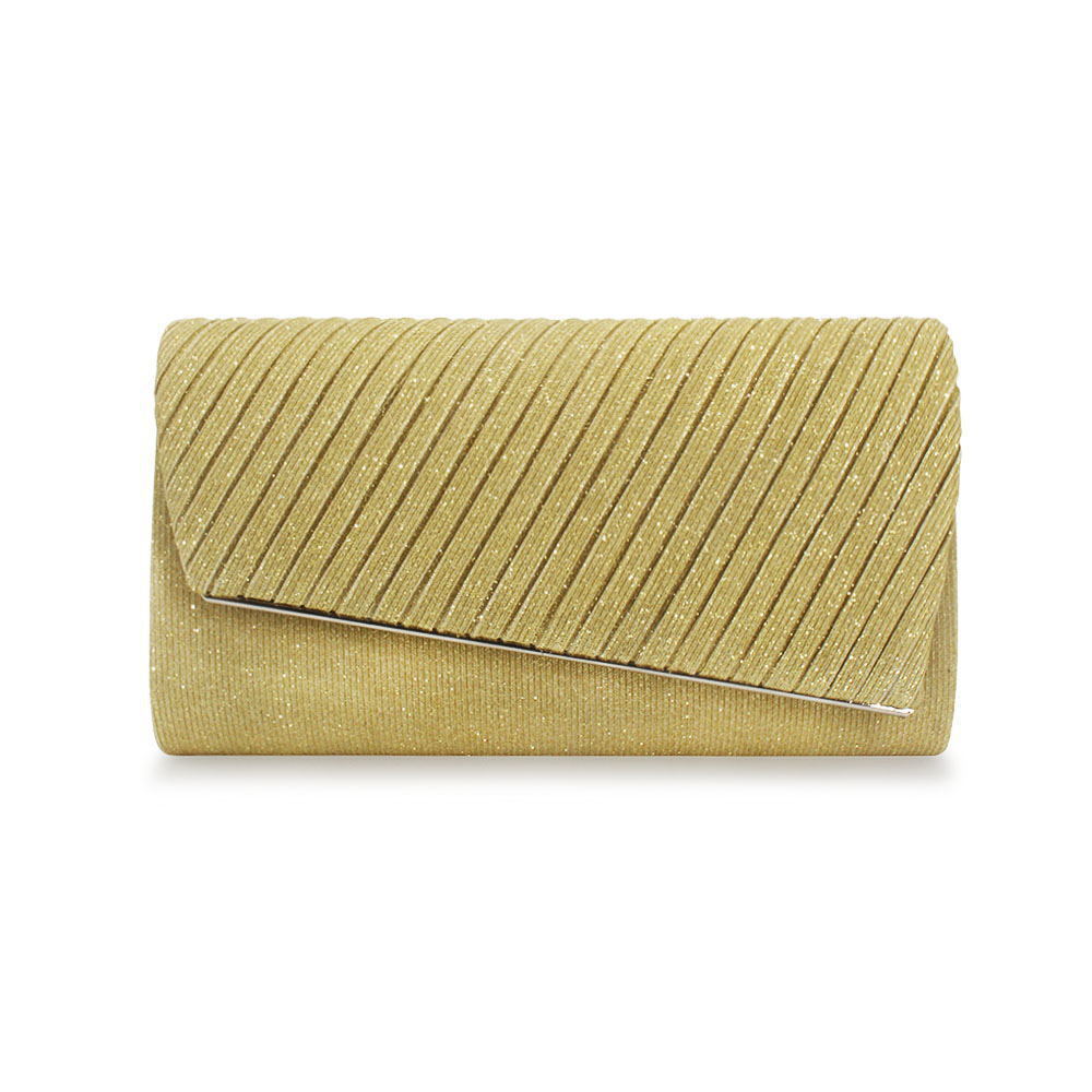 Women Shining Satin Ladies Wedding Bridal Chain Handbag Sparkly Evening Clutch